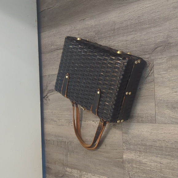 Vintage 1960 Forsum Hong Kong Woven Square Handbag - Picture 13 of 13